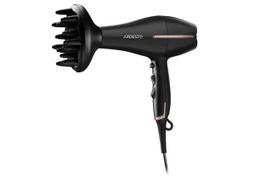 ARDESTO Plaukų džiovintuvas HD-Y220PRO, 1850-2200W, 2 greičiai, 3 temperatūros nustatymai, difuzorius, juoda+auksinė