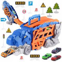 Interaktyvus automobilių trasa su paleidėju ir metaliniu vilkiku Dinozauras, Interaktyvus automobilių trasa su paleidėju ir metaliniu vilkiku Dinozauras