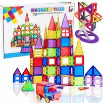 Magnetinės kaladėlės, edukacinis 3D konstravimo dėlionės rinkinys vaikams, 106 el., Magnetinės kaladėlės, edukacinis 3D konstravimo dėlionės rinkinys vaikams, 106 el.