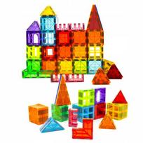 Magnetinės kaladėlės, edukacinis 3D konstravimo rinkinys vaikams, 108 el., Magnetinės kaladėlės, edukacinis 3D konstravimo rinkinys vaikams, 108 el.