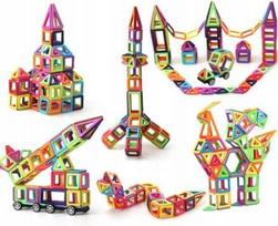 Magnetinės kaladėlės, edukaciniai 3D magnetiniai skydeliai vaikams, iki 76 el., Magnetinės kaladėlės, edukaciniai 3D magnetiniai skydeliai vaikams, iki 76 el.