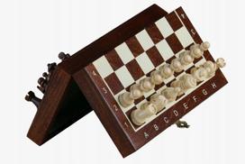 Stalo žaidimas Šachmatai, magnetinis, kelioninis, medinis, Stalo žaidimas Šachmatai, magnetinis, kelioninis, medinis