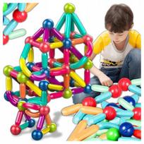 Magnetinės kaladėlės, edukacinis konstravimo rinkinys XXL, 120 el., Magnetinės kaladėlės, edukacinis konstravimo rinkinys XXL, 120 el.