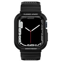 Dirželis Spigen Rugged Armor Pro Apple Watch 6 / 7 / 8 / 9 / SE 1 / 2 / 3 (44 / 45 mm) juodas