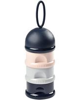 BEABA PIENO MILTELIŲ DOZATORIUS IR UŽKANDŽIŲ DĖŽUTĖ, DARK BLUE/GREY/PINK