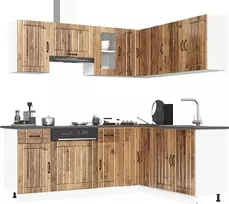 Virtuvinių spintelių komplektas, 11 dalių, Kalmar, medienos