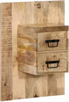 Naktinė spintelė, 60x32x80 cm, mango medienos masyvas