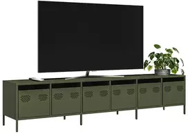 TV staliukas Televizoriaus spintelė, alyvuogių, 202x39x43,5cm, plienas