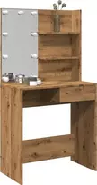 tualetinis staliukas su LED Artisan ąžuolu 74,5x40x141 cm