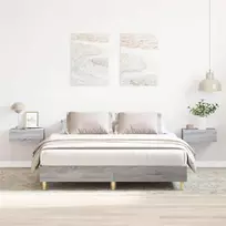 Lovos rėmas be čiužinio, pilkos ąžuolo, 150x200cm, mediena