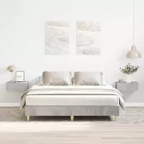 Lovos rėmas be čiužinio, betono pilkos, 150x200cm, mediena