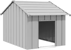šunų namelis su stogu 83x130x85 cm cinkuoto plieno
