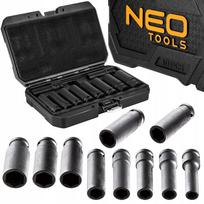 Smūginių galvučių komplektas NEO TOOLS, 10 vnt., 1/2″, 10–24 mm