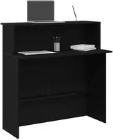 Registratūra Juoda 100x50x103,5 cm apdirbta mediena
