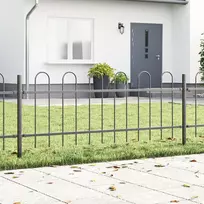 Sodo tvora BOXTEL 9 vnt. 15,3 x 0,6 m Miltelinis plienas Pilka