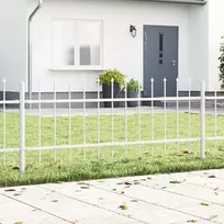 Sodo tvora WOERDEN 9 vnt. 15,3 x 0,6 m Miltelinis plienas Balta
