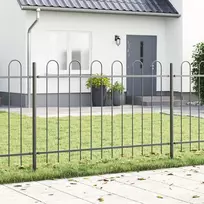 Sodo tvora BOXTEL 8 vnt. 13,6 x 0,8 m Miltelinis plienas Pilka