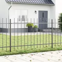 Sodo tvora WOERDEN 8 vnt. 13,6 x 1,2 m Miltelinis plienas Pilka