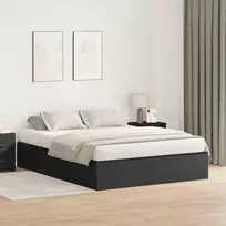 Lova su daiktų laikymo vieta Juodas ąžuolas 150 x 200 cm
