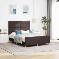 Lovos rėmas su galvūgalio Tamsiai ruda 140 x 200 cm audinys