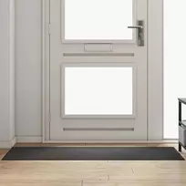 Durų kilimėlis Antracito ir juoda 60 x 180 cm 100% poliamidas