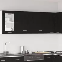 Pakabinama spintelė Lyon 2 pcs Juodas ąžuolas 50 x 31 x 60 cm