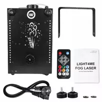 Rūko dūmų mašina su LED ir lazerio efektais LIGHT4ME FOG LASER, 900 W