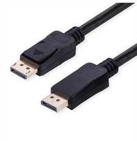 Value VALUE DisplayPort kabelis, v2.1, 10K@60Hz, 40Gbit/s, UHBR10, DP-DP, M/M, juodas, 1 m