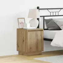 Šalia lovos spintelė 2 pcs Amatininkų ąžuolas 39 x 34,5 x 50 cm