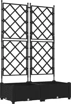 Sodo vazonas 2 vnt. Juoda 80 x 40 x 125,5 cm PP