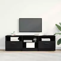 TV staliukas Televizoriaus spintelė 150 x 33,5 x 45 cm Juodas ąžuolas
