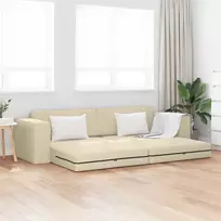 Sofa lova Kreminė 245 x 78 x 77 cm audinys