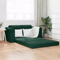 Sofa lova Tamsiai žalia 148 x 71 x 83 cm Aksomas