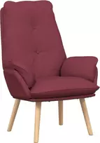 Fotelis krėslas Vyno raudona 69 x 74 x 93 cm Audinys ir Fanera