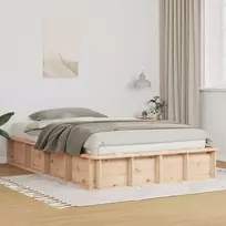 Lovos rėmas Ruda 140 x 190 cm Kietos pušies mediena