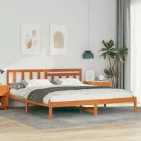 Lovos rėmas Vaško ruda 200 x 200 cm Kietos pušies mediena