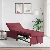 Ištraukiama sofa-lova Vyno raudona 194 x 50 x 82 cm audinys