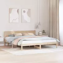 Lovos rėmas Natūrali 180 x 200 cm Kietos pušies mediena