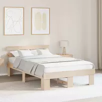 Lovos rėmas Natūrali 140 x 190 cm Kietos pušies mediena