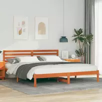 Lovos rėmas Vaško ruda 180 x 200 cm Kietos pušies mediena