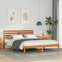 Lovos rėmas Vaško ruda 150 x 200 cm Kietos pušies mediena