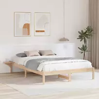 Lovos rėmas Natūrali 150 x 200 cm Kietos pušies mediena