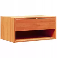 Naktinis staliukas Vaško ruda 50 x 32,5 x 24 cm Pušies masyvas