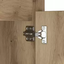 LED naktinis staliukas su spintelėmis artisano ąžuolo