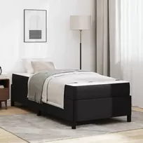Lova Lovos rėmas su čiužiniu Juoda 90 x 190 cm audinys