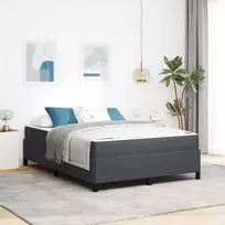 Lovos rėmas su čiužiniu Tamsiai pilka 160 x 200 cm audinys