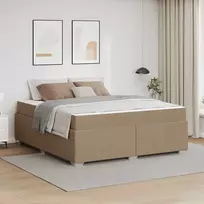 Lovos rėmas su čiužiniu Kapučino 180 x 200 cm audinys