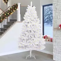 Dirbtinė Kalėdų eglutė su 300 LED Balta 270 cm PVC ir metalas