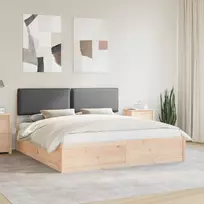 Lovo rėmas su apmuštu galvūgaliu Tamsiai pilka 180 x 200 cm