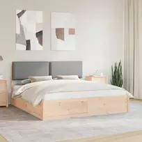 Lovo rėmas su apmuštu galvūgaliu Šviesiai pilka 180 x 200 cm